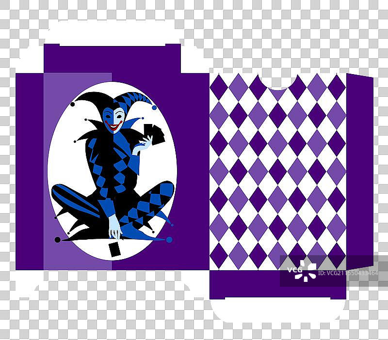 扑克牌盒模板设计图片素材