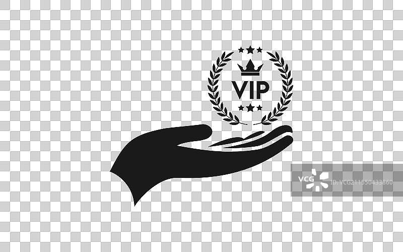 手持VIP徽章图标图片素材