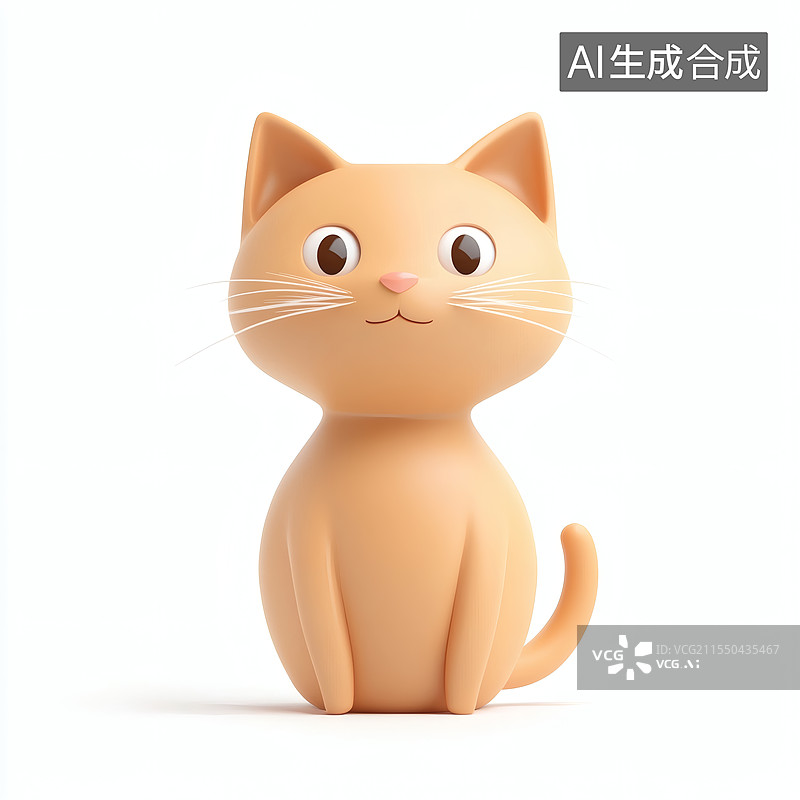 【AI数字艺术】萌猫插画设计图片素材