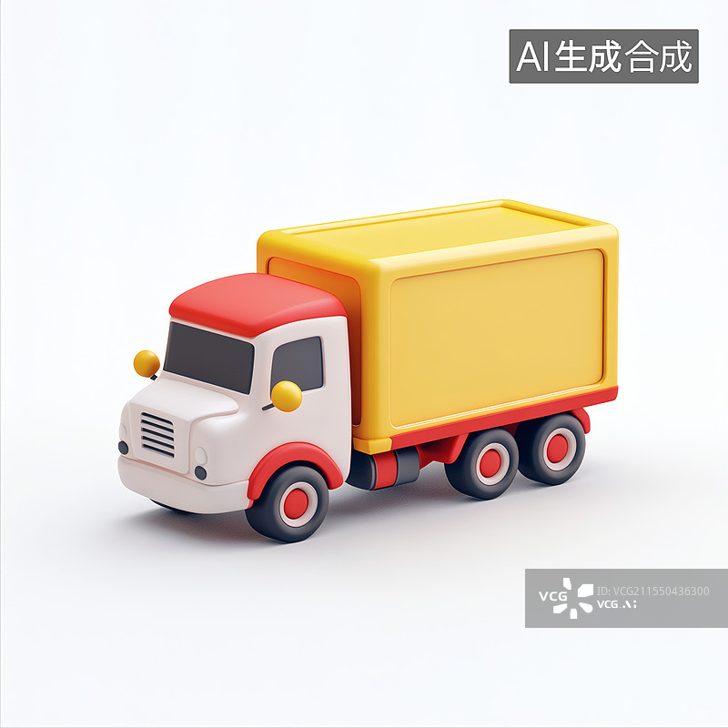 【AI数字艺术】卡通玩具卡车图片素材