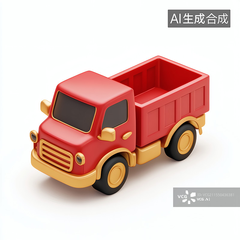 【AI数字艺术】卡通玩具卡车图片素材