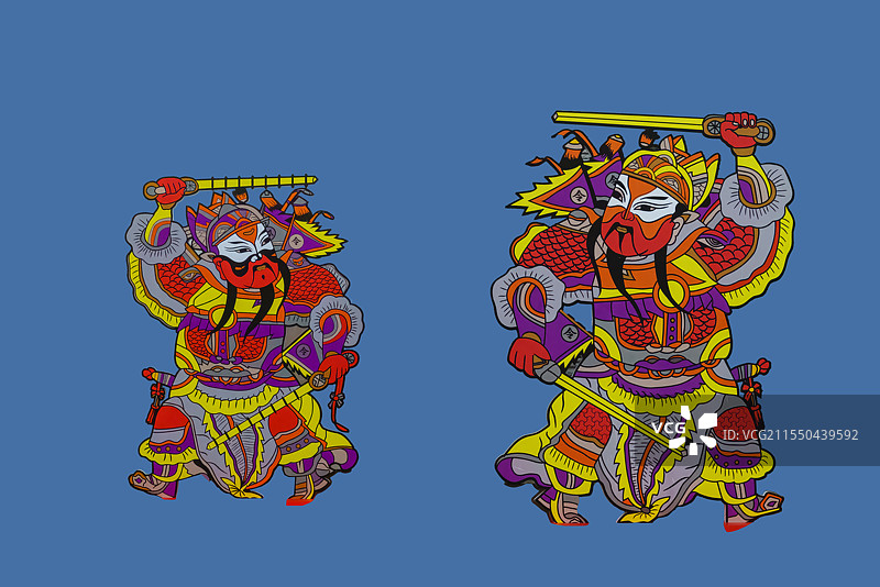 传统文化，春节，门画，门神图片素材