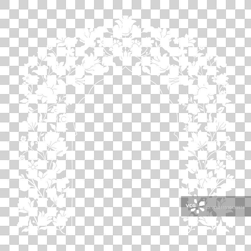 穆加尔风格的装饰性花卉拱门复古设计图片素材