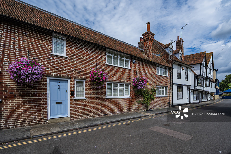 英国东南部小镇坎特伯雷景观图片素材