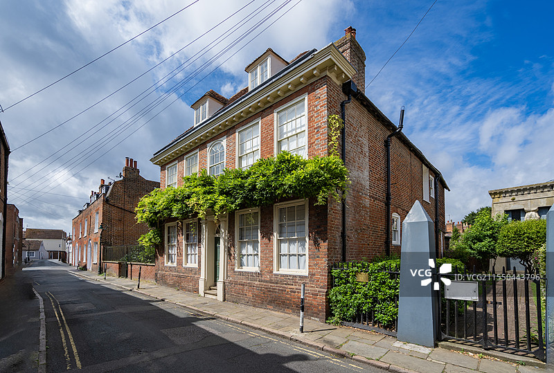 英国东南部小镇坎特伯雷景观图片素材