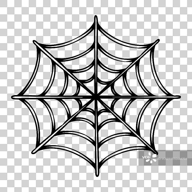 一组蜘蛛网图标图片素材