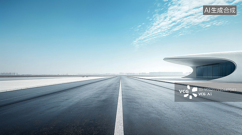 【AI数字艺术】现代城市建筑汽车广告背景图图片素材