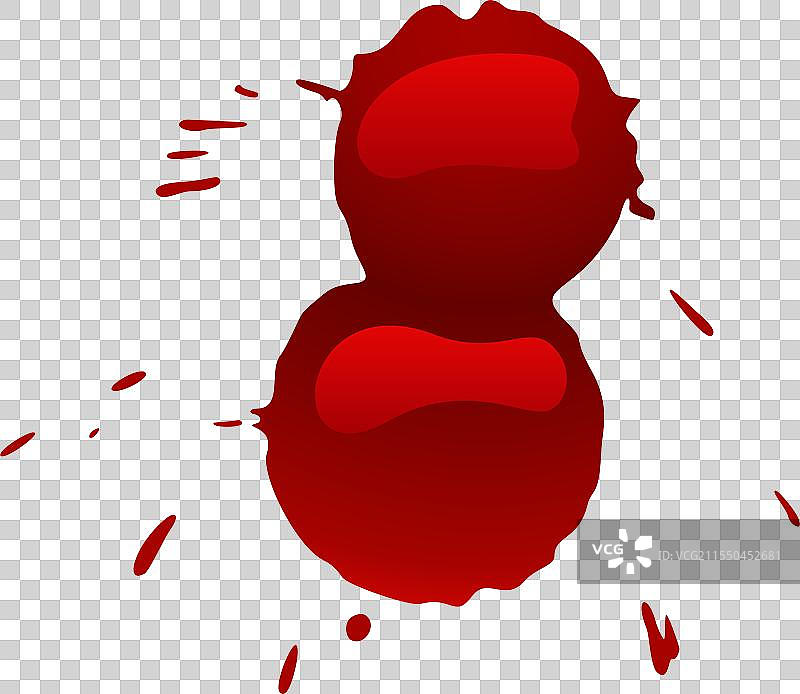 两个大型血迹缓缓滴落下来图片素材