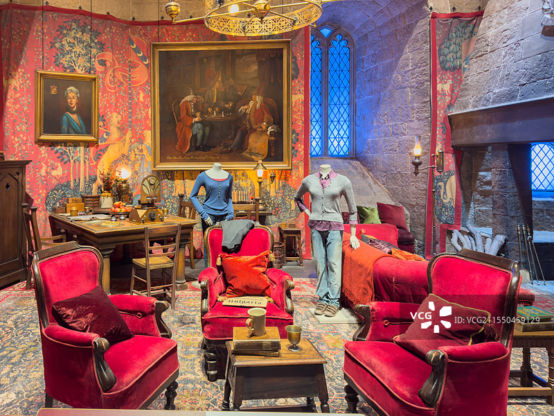 东京哈利波特影城 格兰芬多公共休息室 电影场景 东京华纳兄弟哈利波特影城图片素材