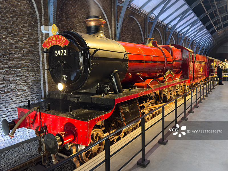 东京哈利波特影城 霍格沃茨特快列车 九又四分之三站台 东京华纳兄弟哈利波特影城图片素材