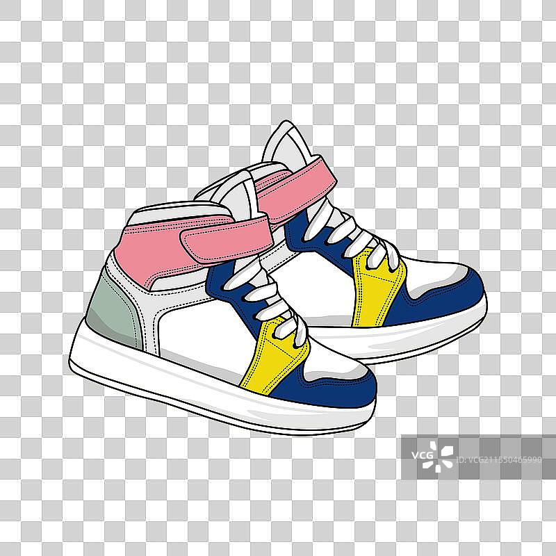 儿童运动鞋图片素材