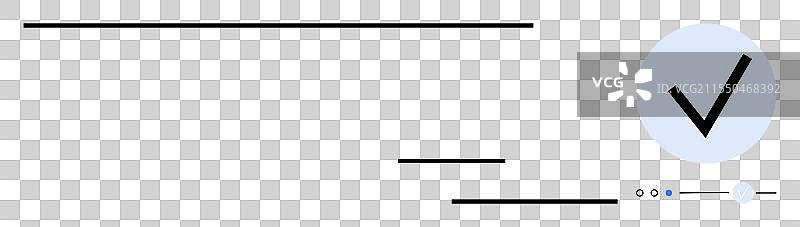 极简风格的进度跟踪器，带有勾选标记和图片素材