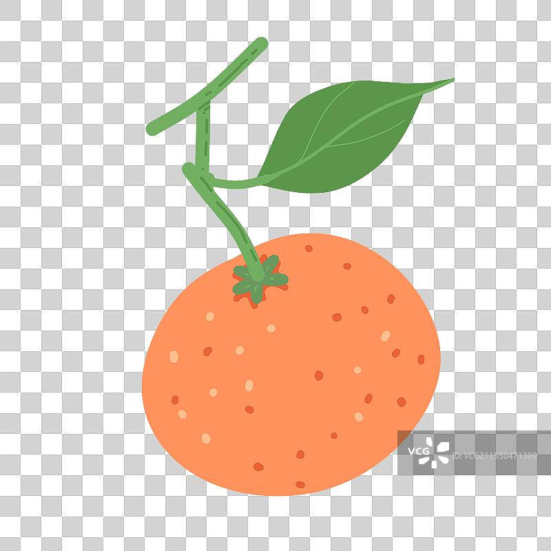 卡通橘子图片素材