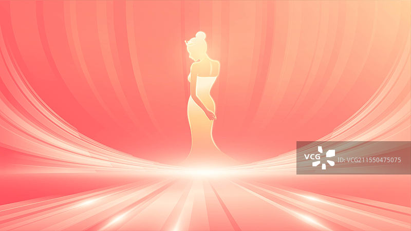 女神节抽象插画图片素材