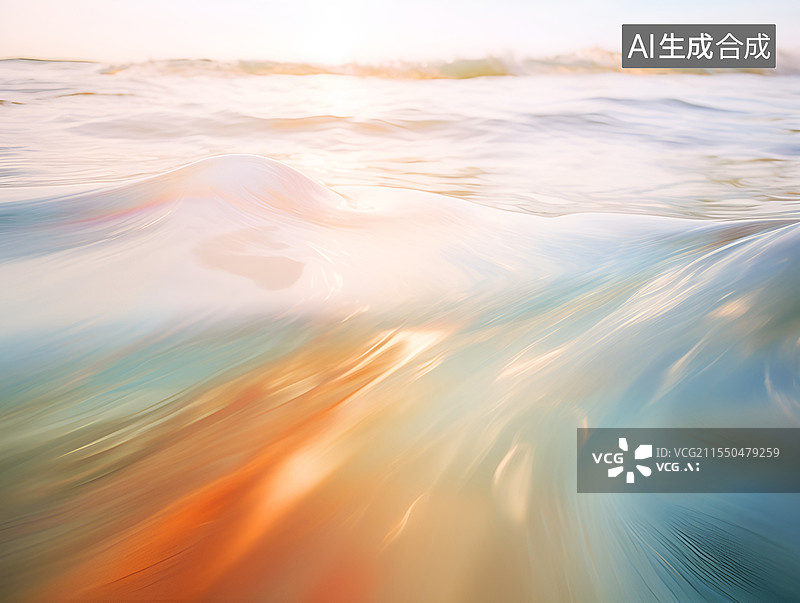 【AI数字艺术】手绘水彩画海边风景图片素材