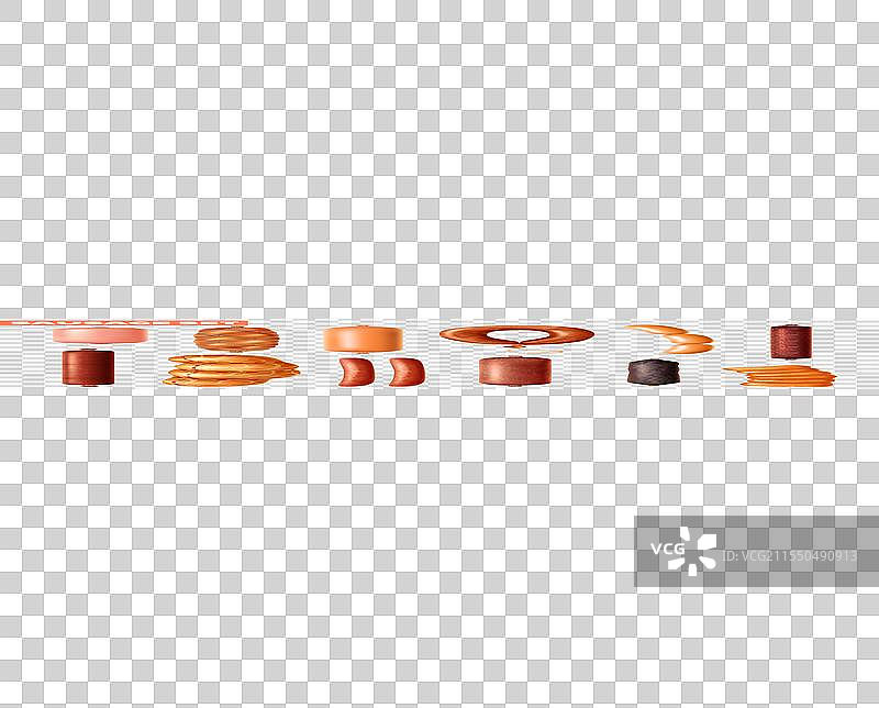 真实的香肠透明套装图片素材