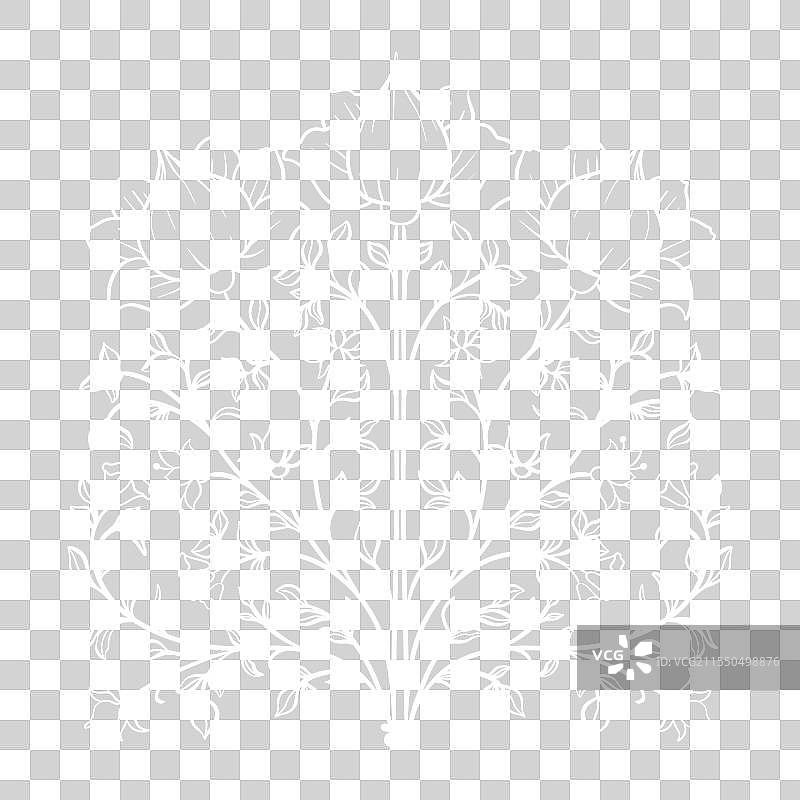 莫卧儿装饰性花卉复古图案图片素材