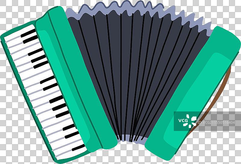 卡通风格的旋律手风琴图片素材