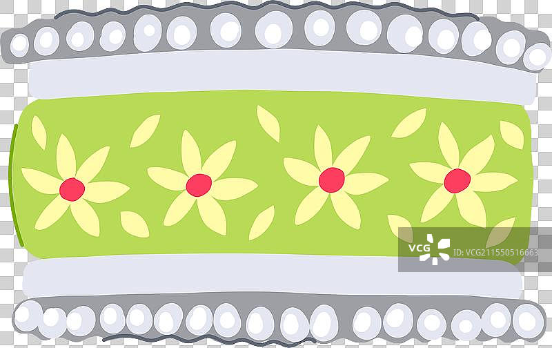 印度卡通风格的宝石手链图片素材