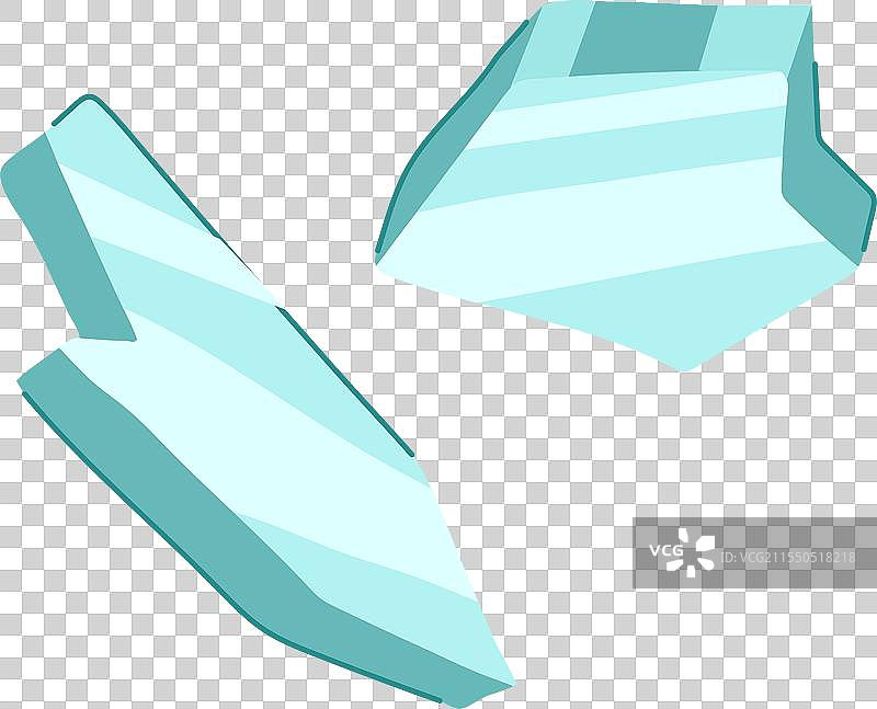 危险的破碎玻璃碎片卡通图图片素材