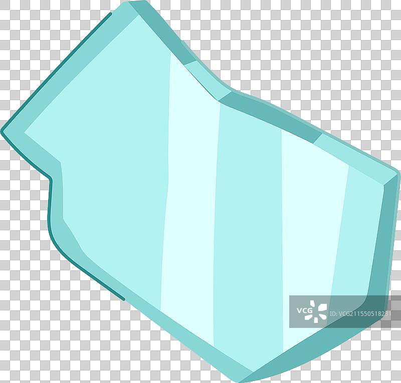 破碎的玻璃碎片卡通图像图片素材