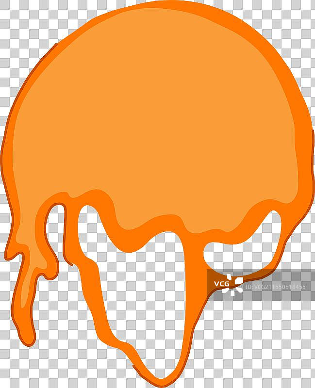 液态融化的圆形卡通图案图片素材