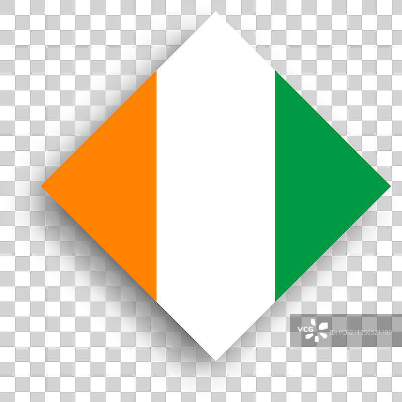 象牙海岸的菱形国旗图片素材