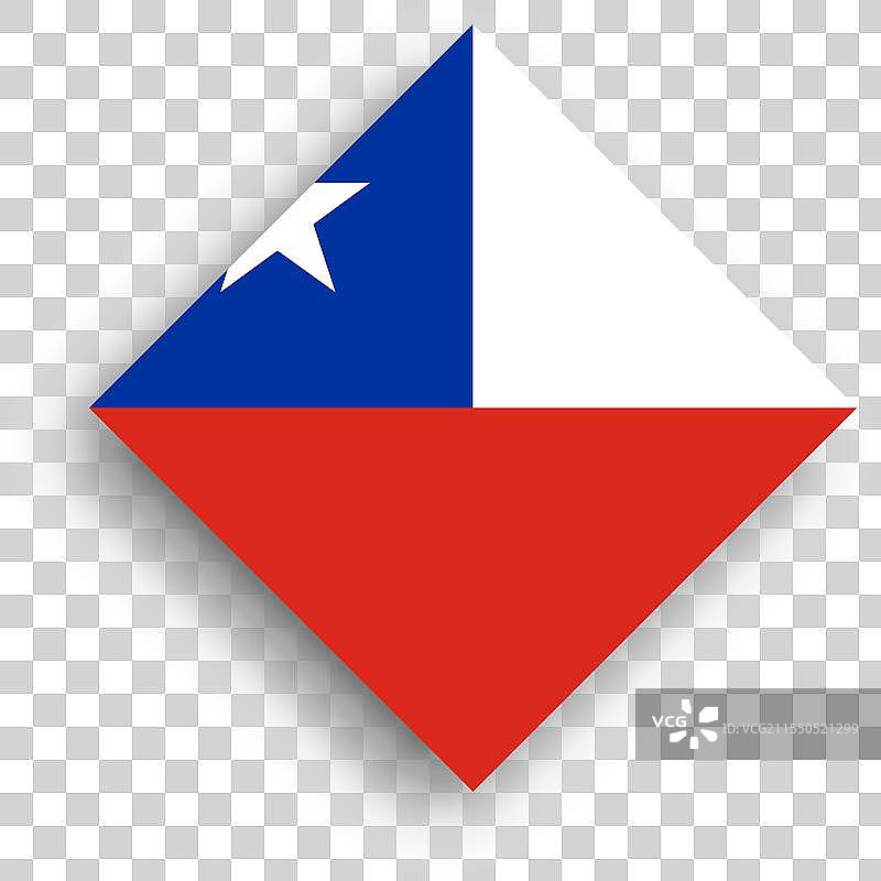 智利的菱形国旗图片素材