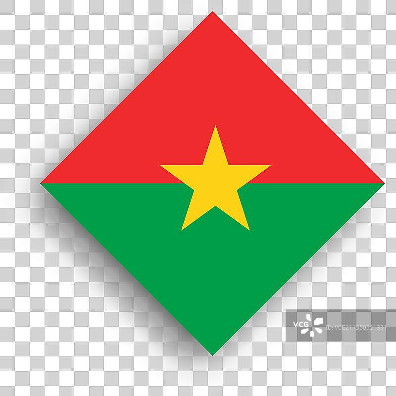 布基纳法索的菱形国旗图片素材