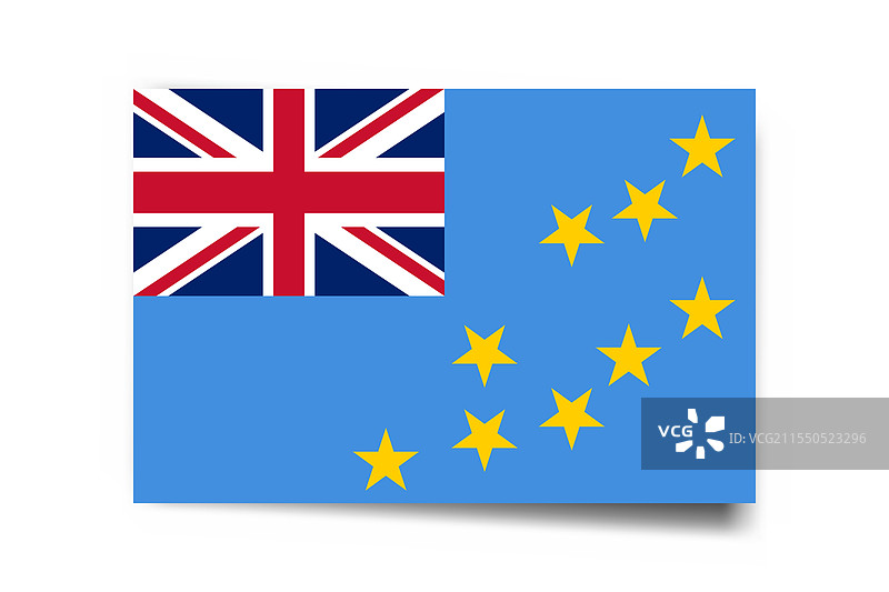 图瓦卢的矩形国旗图片素材