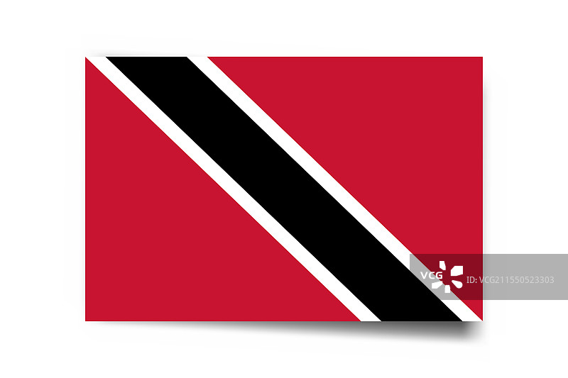 特立尼达和多巴哥的矩形国旗图片素材