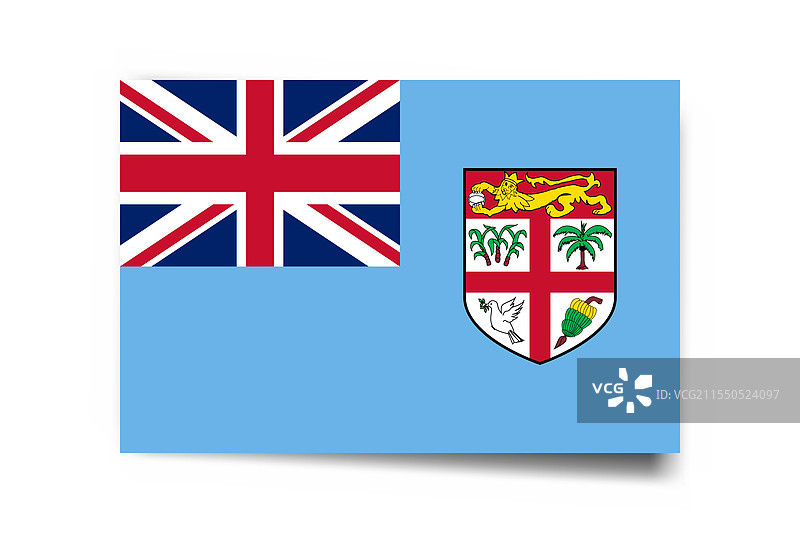 斐济的矩形国旗图片素材