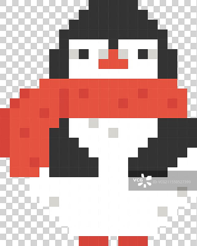 像素艺术企鹅图片素材