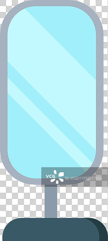 椭圆形桌子镜子图片素材