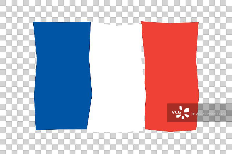 法国剪纸国旗图片素材