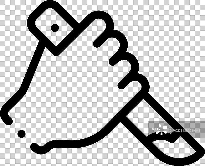 紫菜包饭图标，细线条风格设计，独立于背景图片素材