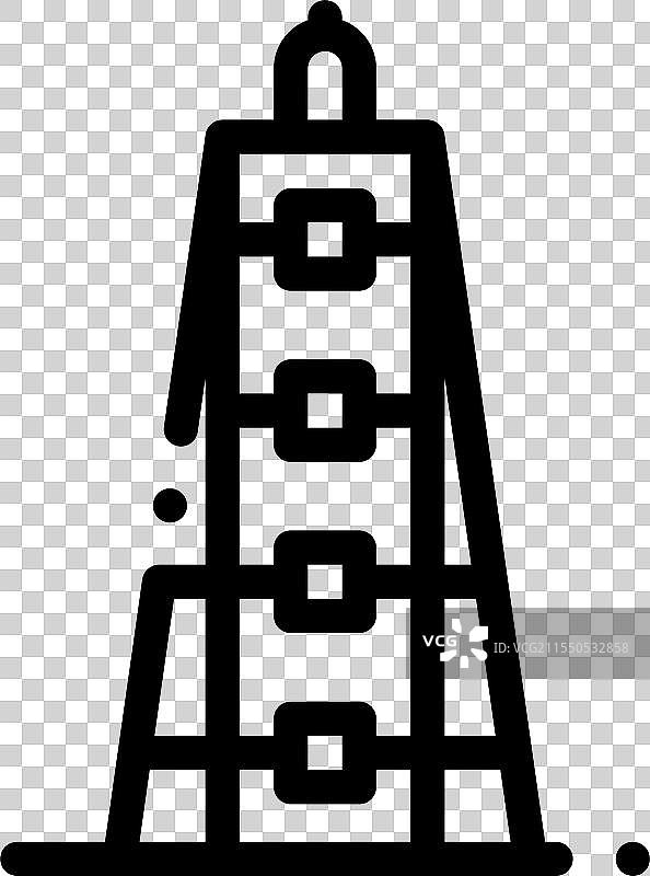 小腿肚图标，细线风格设计，独立于背景图片素材