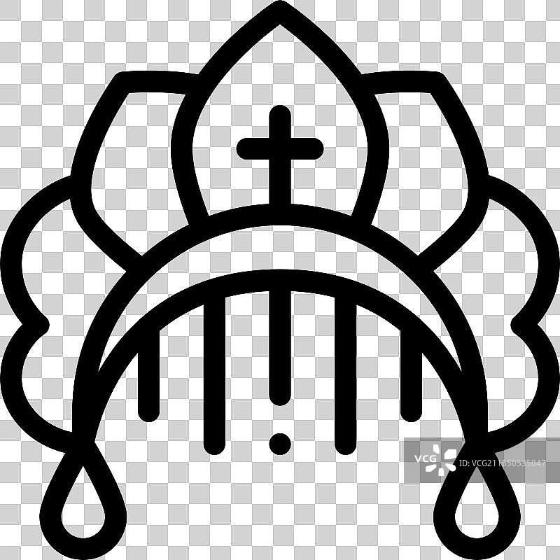 科拉图标，细线条风格设计，独立于背景图片素材