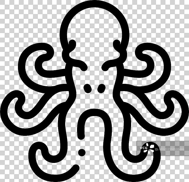 克里希纳图标，细线风格设计，孤立于背景上图片素材