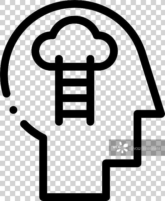 拉杜饼图标，细线风格设计，孤立在上面图片素材