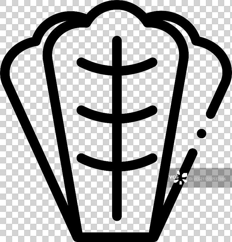 细线风格的升旗杆图标图片素材