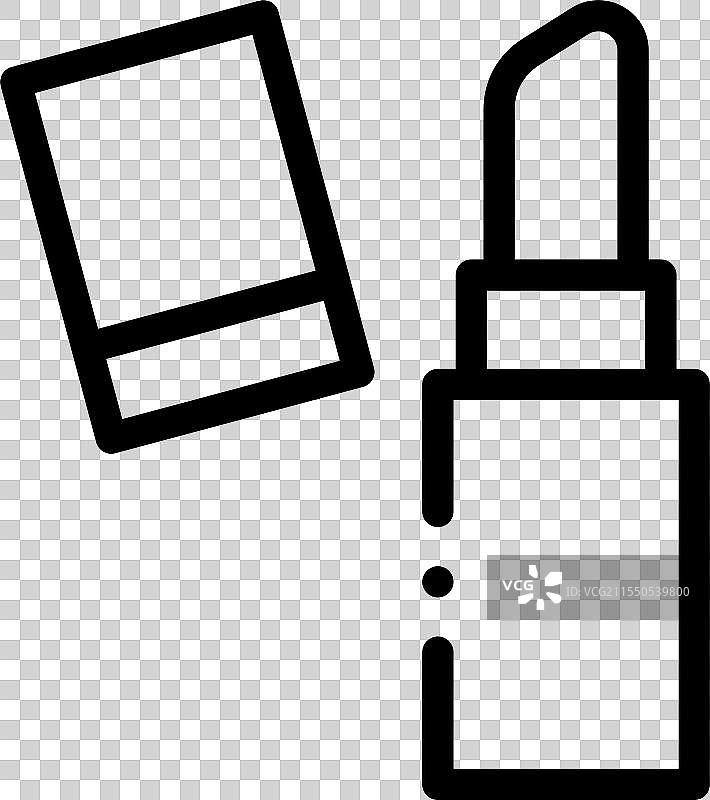 液体胶水图标，细线条风格设计图片素材