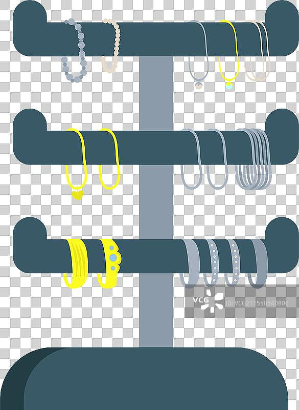 悬挂式首饰收纳架图片素材