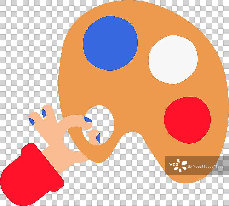 带有颜料的木板调色板图片素材