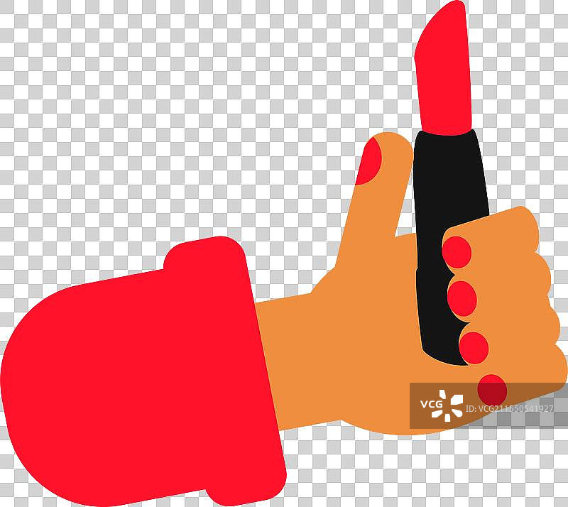 红色口红的化妆品和化妆品生产图片素材