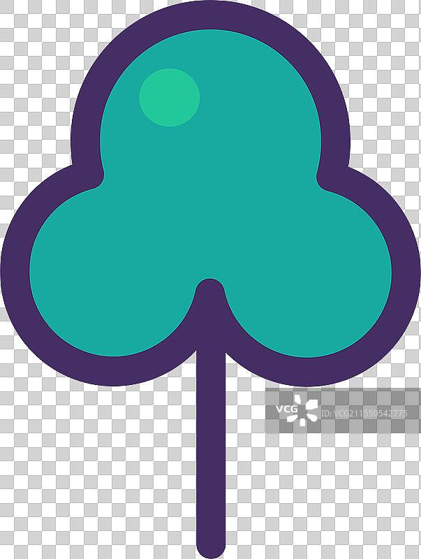 废纸概念图标与山楂树元素图片素材