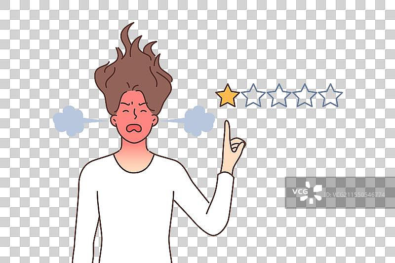 仇女者给评分打了一星以破坏评价图片素材