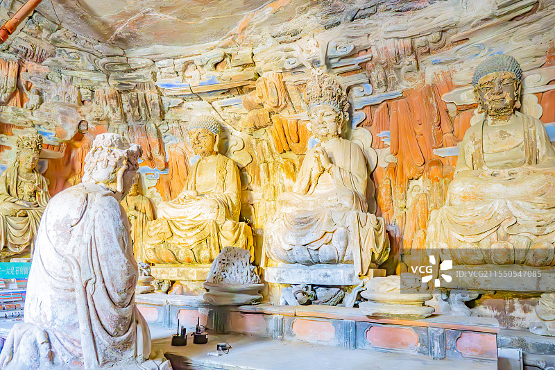 重庆大足石刻宝顶山景区 圆觉洞图片素材