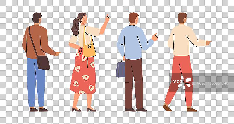 人们做出指向上方的手势图片素材