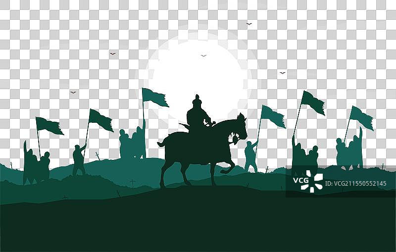 穆斯林军队的行军图片素材